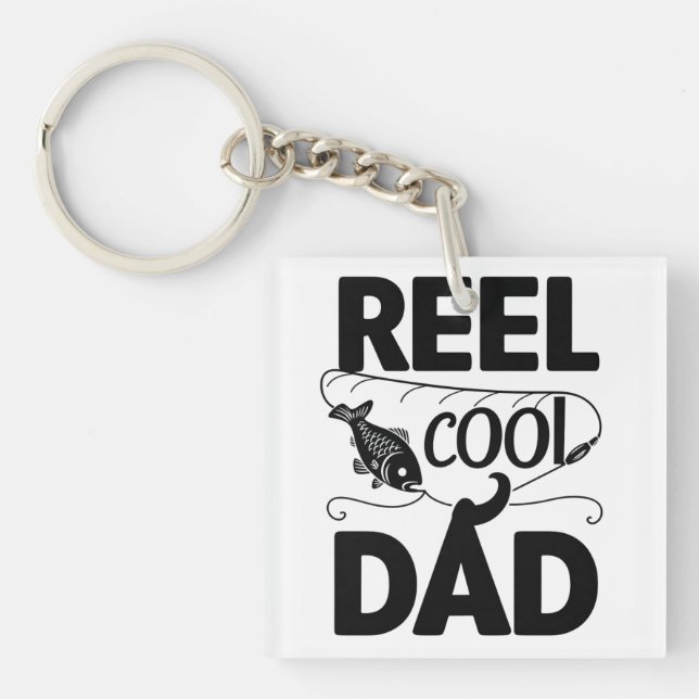 Reel Cool Dad Keychain (Front)