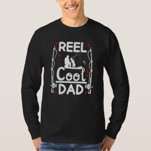 Reel Cool Dad Men Fathers Day For Fishing Daddy T-Shirt