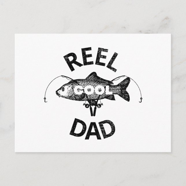 Reel Cool Dad  Postcard (Front)