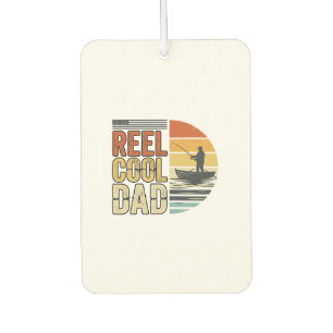 Reel Cool Dad Vintage Fishing T-Shirt Design_1 Air Freshener