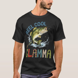 Reel Cool Glamma Fishing Glamma Birthday T-Shirt