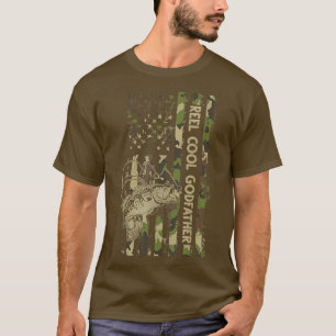 Reel Cool Godfather Matching Family Funny American T-Shirt