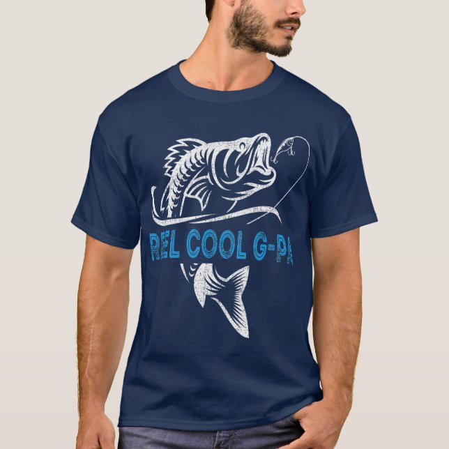 Reel Cool GPa T Fishing Fathers Day T-Shirt (Front)