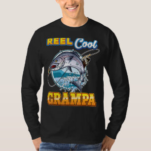 Reel Cool Grampa Fishing Dad Father Day  Papa Dadd T-Shirt