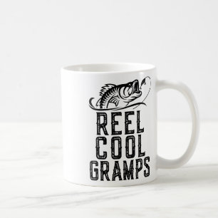 Reel Cool Gramps Fishing Fisherman Funny Retro  Coffee Mug
