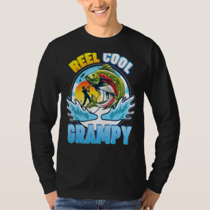 Reel Cool Grampy Fishing Dad Father Day Papa Dadd T-Shirt
