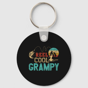 Reel Cool Grampy Vintage Funny Fishing Rod Gift Fo Keychain