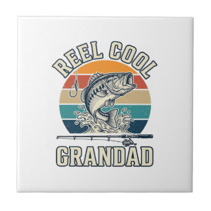Reel Cool Grandad Fishing Vintage Sunset Shirt_1 Tile