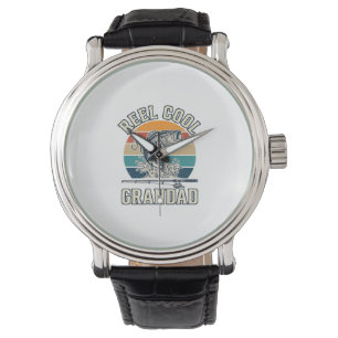 Reel Cool Grandad Fishing Vintage Sunset Shirt_1 Watch