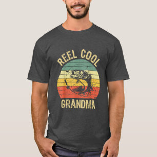 Reel Cool Grandma Fishing Gifts Women Fishing Love T-Shirt