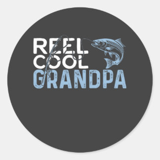 Reel Cool Grandpa Classic Round Sticker