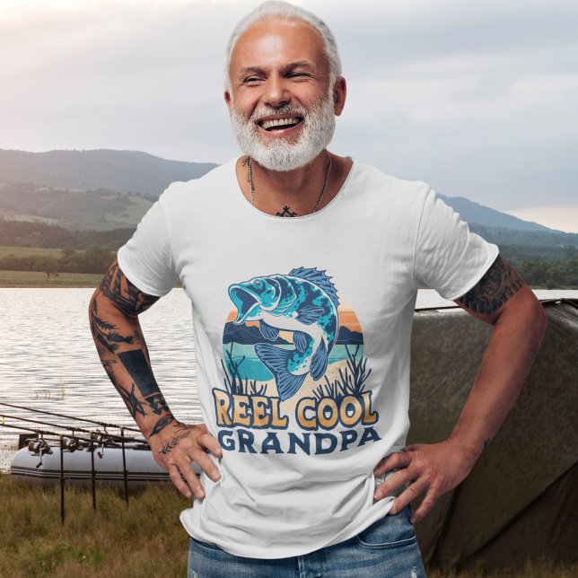 Reel Cool Grandpa Fisherman granpa T-Shirt (Creator Uploaded)