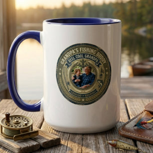 Reel Cool Grandpa Fishing Buddy Photo  Mug