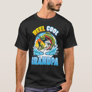Reel Cool Grandpa Fishing Dad Father Day Papa Dad T-Shirt