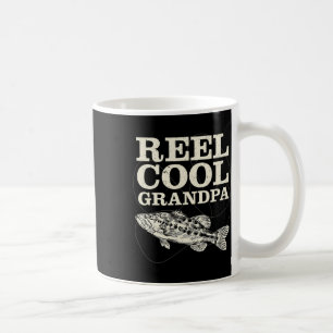 Reel Cool Grandpa Fishing Fathers Day  Coffee Mug