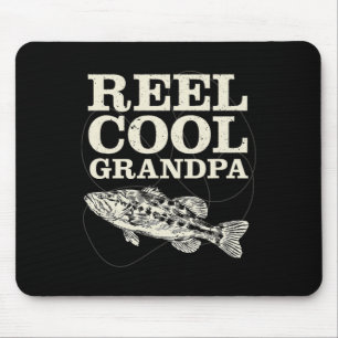 Reel Cool Grandpa Fishing Fathers Day Mouse Pad
