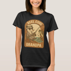 Reel Cool Grandpa Possum – Funny Fishing T-Shirt