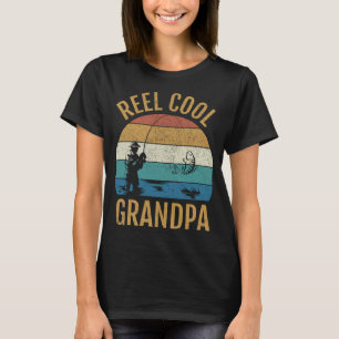 REEL Cool Grandpa - Vintage Fishing Grandfather Gi T-Shirt