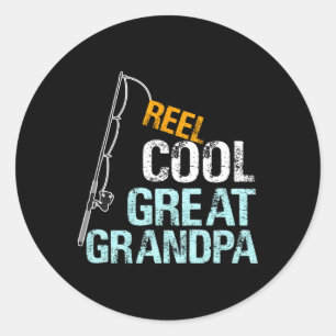 Reel Cool Great Grandpa Gift From Granddaughter Gr Classic Round Sticker