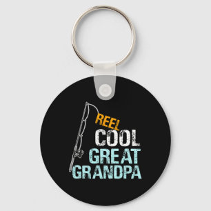 Reel Cool Great Grandpa Gift From Granddaughter Gr Keychain