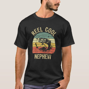 Reel Cool Nephew Fishing Gifts Men Boys Fishing Lo T-Shirt
