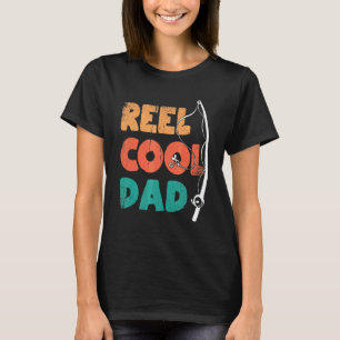 Reel Cool Papa Dad Fishing Father's Day Dad Joke T-Shirt