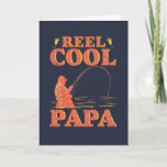 Reel Cool Papa Father's Day Card<br><div class="desc">A cool Father's Day card for dads who love fishing and angling</div>