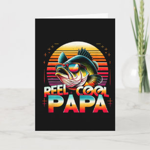 Reel Cool Papa Fisherman Father's Day Gift Fishing Card