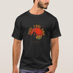 Reel Cool Papa Fishing Dad Father's Day Fisherman T-Shirt