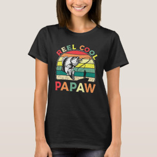 Reel Cool Papaw Vintage Bass Fishing T-Shirt