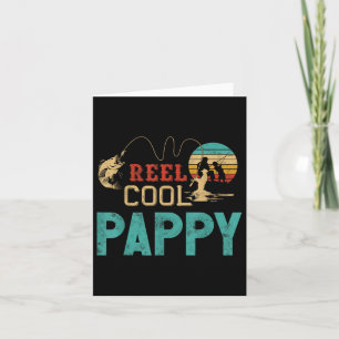 Reel Cool Pappy Vintage Funny Fishing Rod Gifts Fo Card