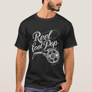 Reel Cool Pop Fishing Grandpa Gifts Funny Graphic T-Shirt