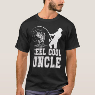 Reel Cool Uncle Fish Fishing Father's Day Papa Dad T-Shirt