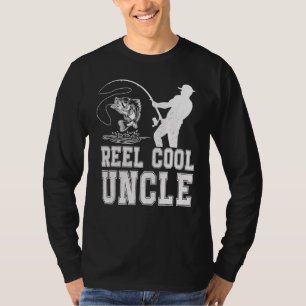 Reel Cool Uncle Fish Fishing Father's Day Papa Dad T-Shirt