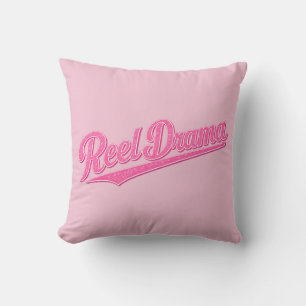 Reel Drama Doll Pink Chicks Who Fish Funny Fishing Throw Pillow