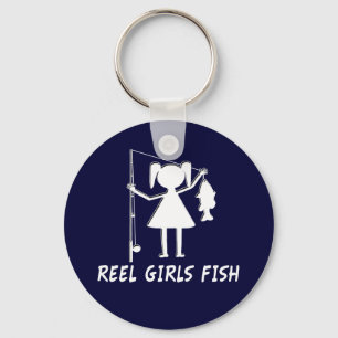 REEL GIRLS FISH! KEYCHAIN