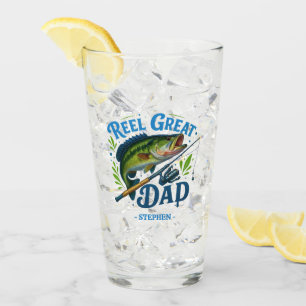 Reel Great Dad – Fishing Rod and Fish Glass
