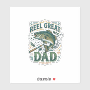 Reel Great Dad Vintage Fishing Father Shirt Design