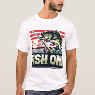 Reel in the Catch, Fish On Design T-Shirt