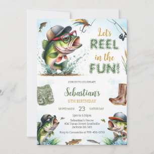 Reel in the Fun Fishing Birthday Invitation