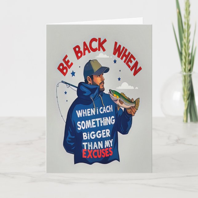 Reel in the Fun, Happy Birthday Card (Front)