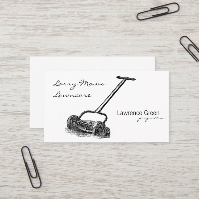 Reel Mower Business Card (Front/Back In Situ)