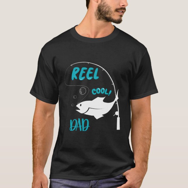 Reel Papa Fishing Dad T-Shirt (Front)