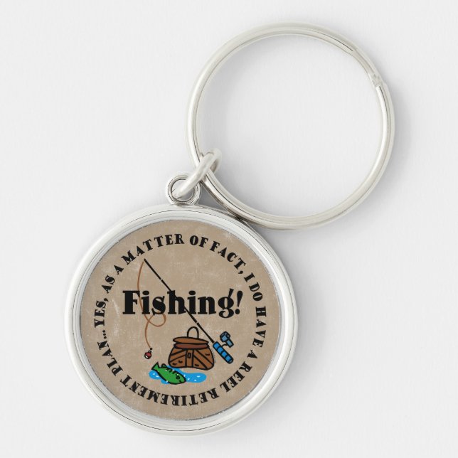 Reel Retirement Plan Keychain (Front)