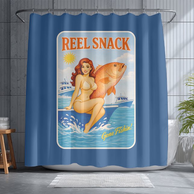 Reel Snack Funny Retro Pin-Up Red Snapper Fishing (Creator Uploaded)