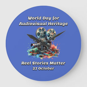  Reel Stories Matter.  27 October  Large Clock