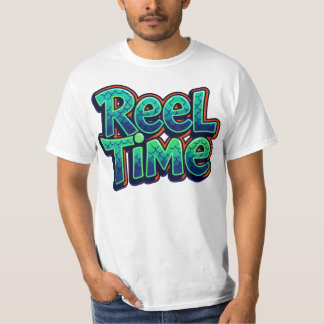 Reel Time Fishing Funny Pun Gift for Fisherman T-Shirt