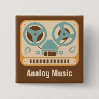 Reel to Reel ❝Analogue Music❞ Tape Recorder 2 Inch Square Button