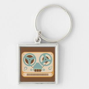 Reel to Reel Analogue Tape Recorder Keychain