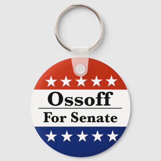 Reelect Georgia Senator Jon Ossoff in 2026 Keychain (Front)